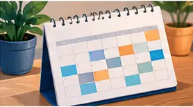 Calendário para acompanhar compromissos
