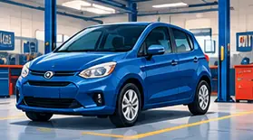 Carro em uma oficina